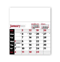 Red & Black Headboard Calendar