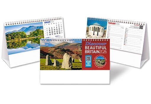 Discover Beautiful Britain Desk Calendar