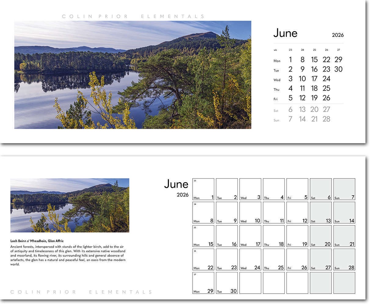 Colin Prior Elementals Premium Lined Easel Desk Calendar