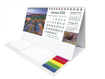 Rural Britain Note Station Desk Calendar 