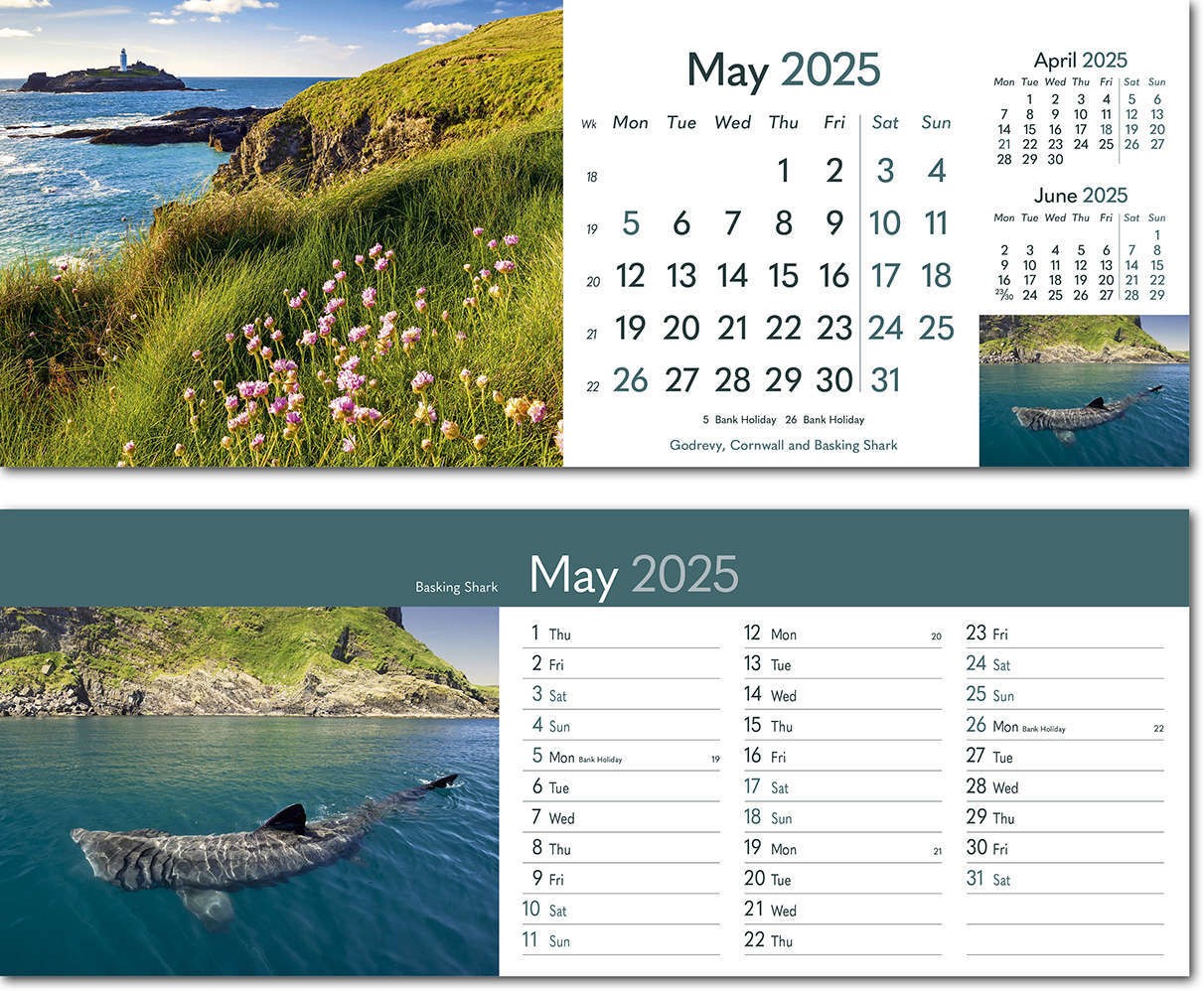 Rural Britain Note Station Desk Calendar 