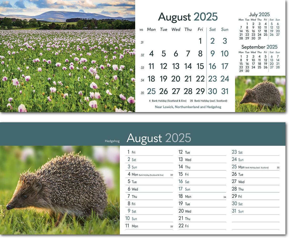 Rural Britain Task Station Desk Calendar