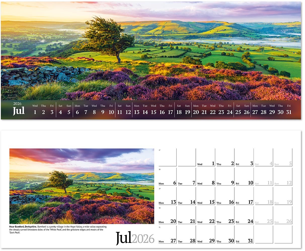 Wild Britain Desk Calendar