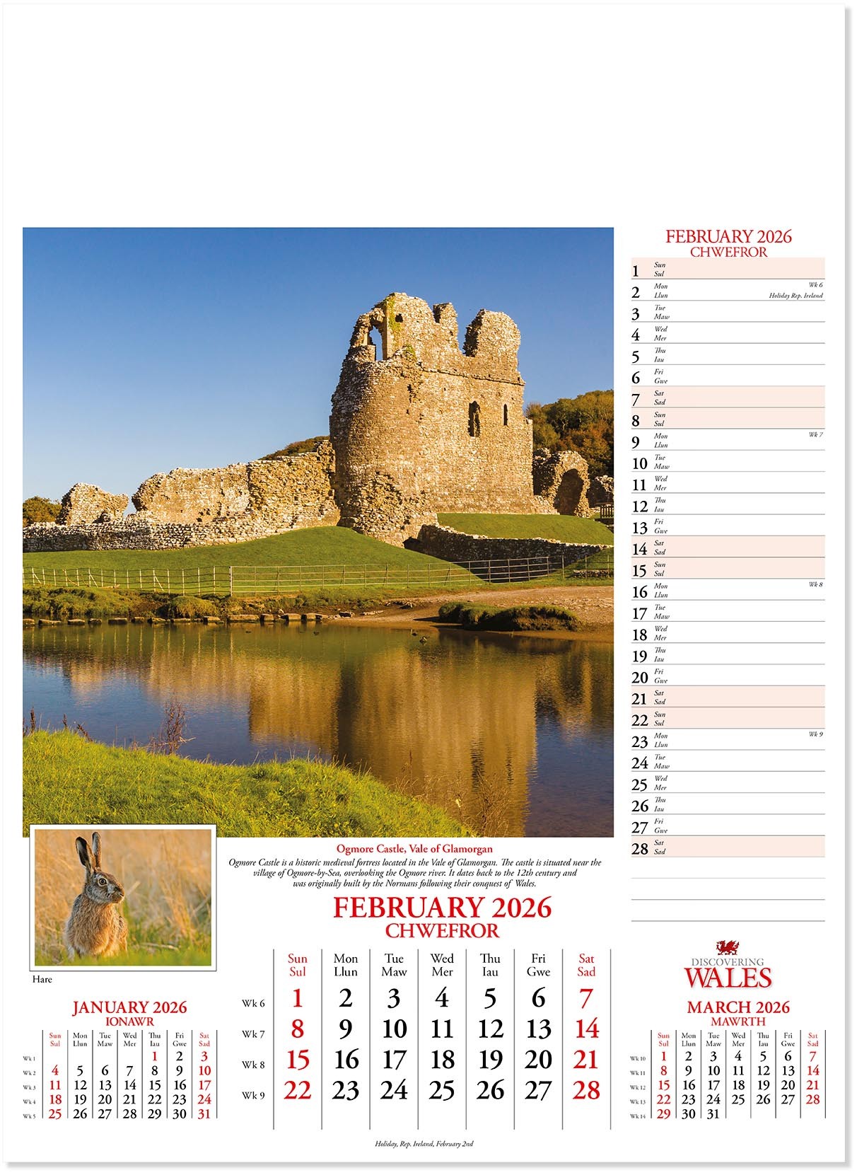 Discovering Wales Calendar