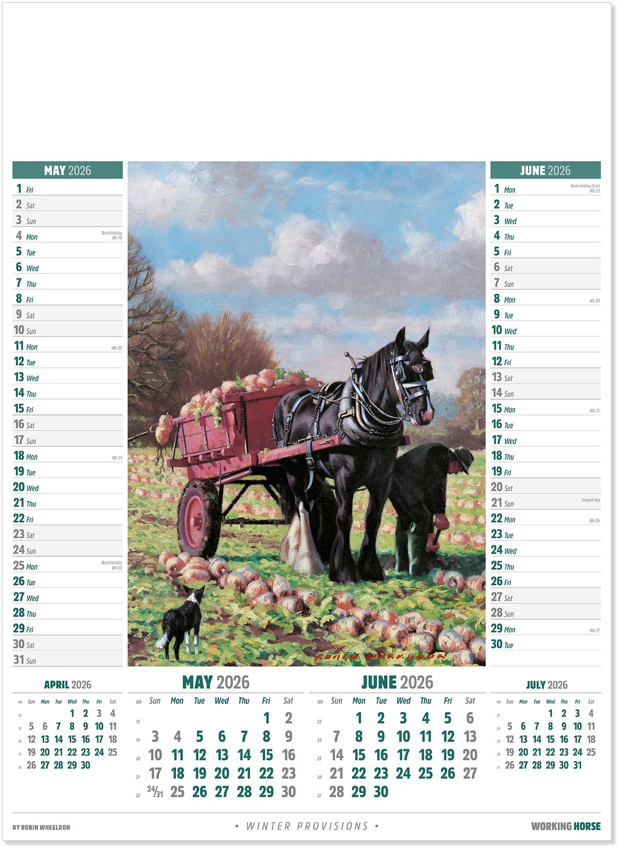 Working Horse Calendar