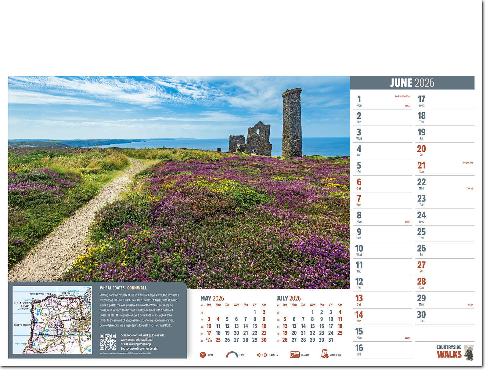 Countryside Walks Wall Calendar