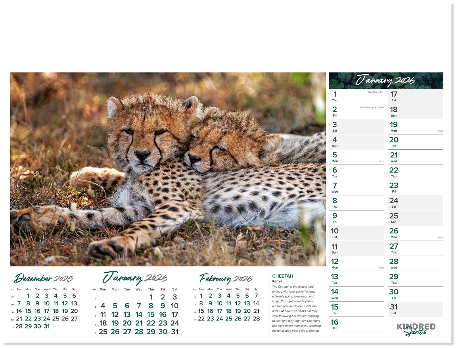 Kindred Spirits Calendar