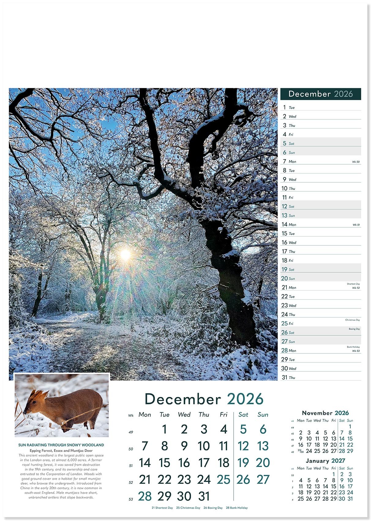 Rural Britain Wall Calendar