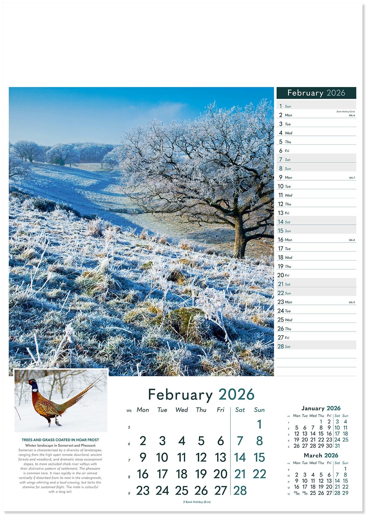 Rural Britain Wall Calendar