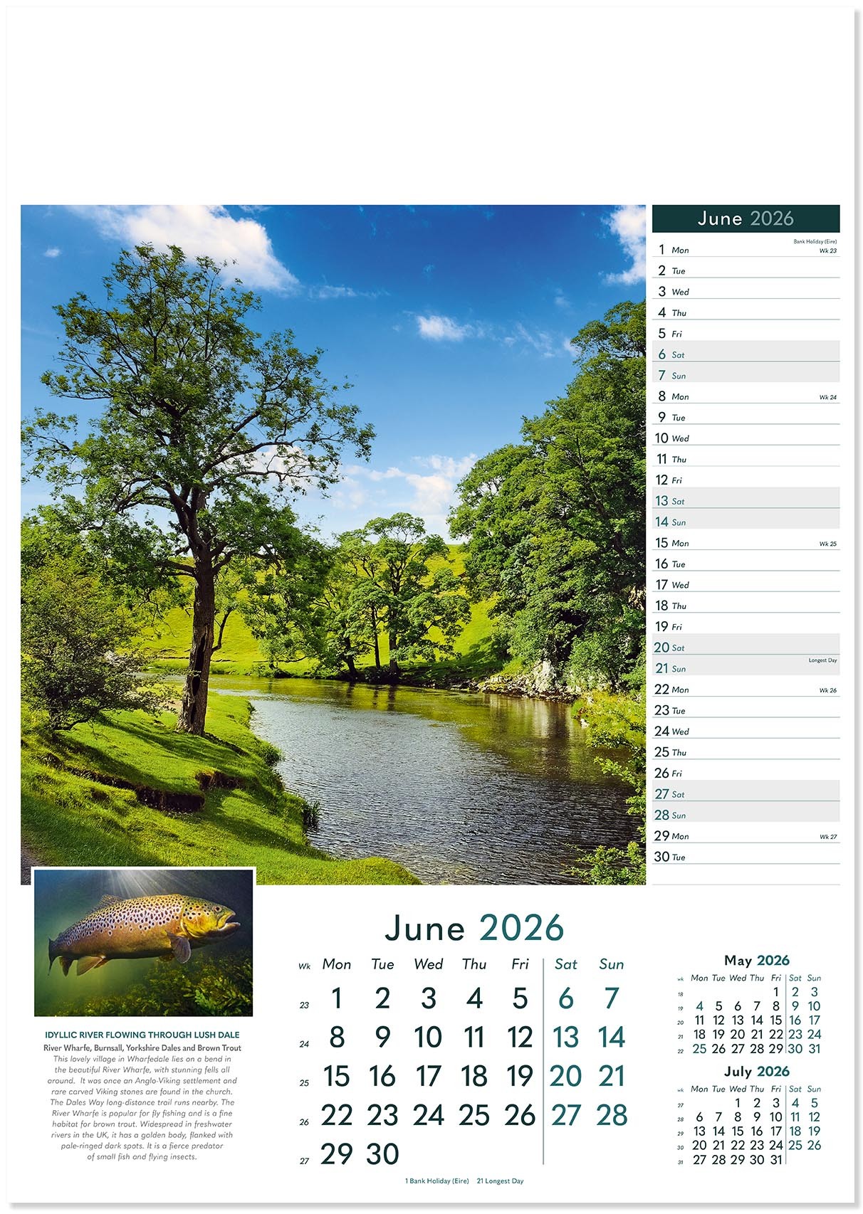 Rural Britain Wall Calendar