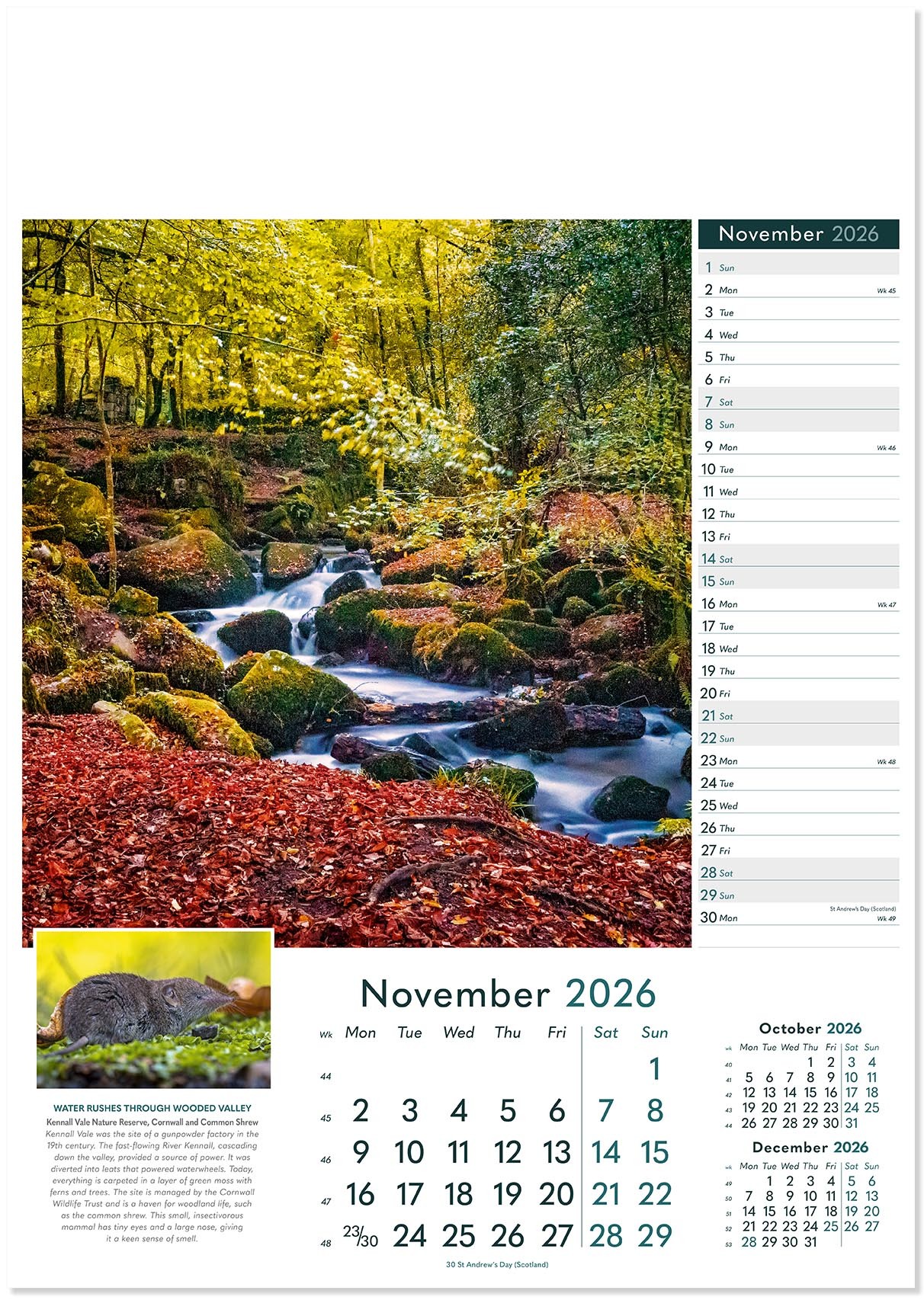 Rural Britain Wall Calendar